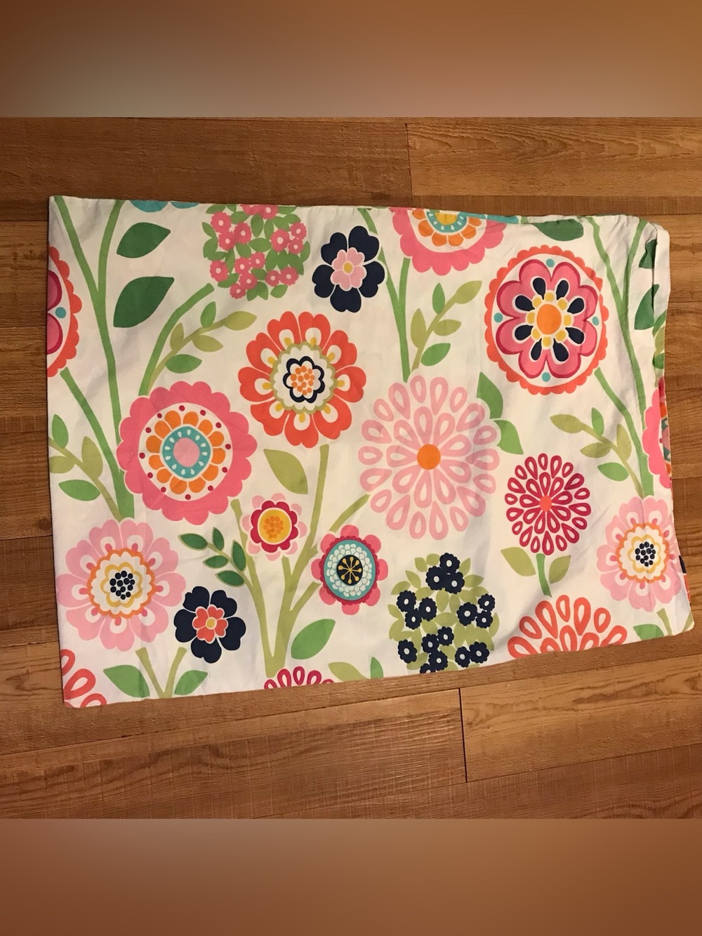 Pottery Barn PB TEEN BELLA Floral Bright Colorful Flowers Standard PillowCase